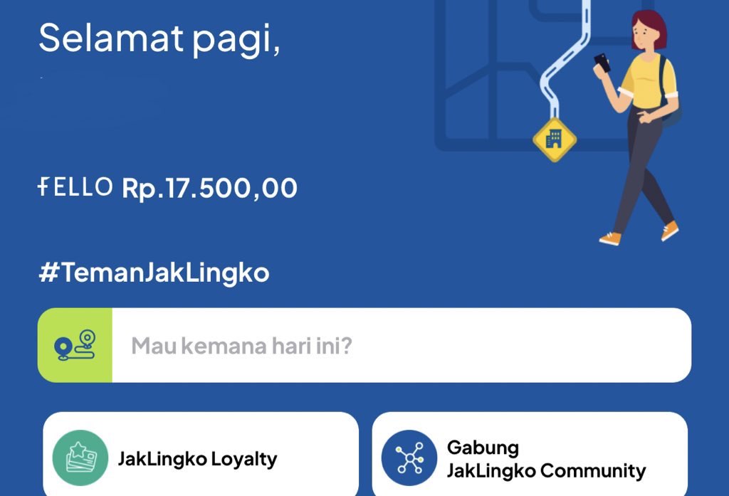dana fefund 17.500 akibat error tarif integrasi MRT dan Transjakarta, refund diterima dalam bentuk saldo Fello di aplikasi JakLingko