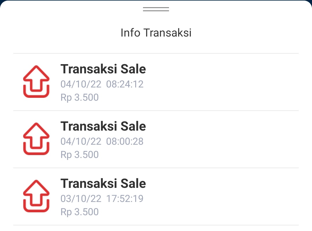 saldo transjakarta terpotong 2 kali tanggal 4 oktober 2022
